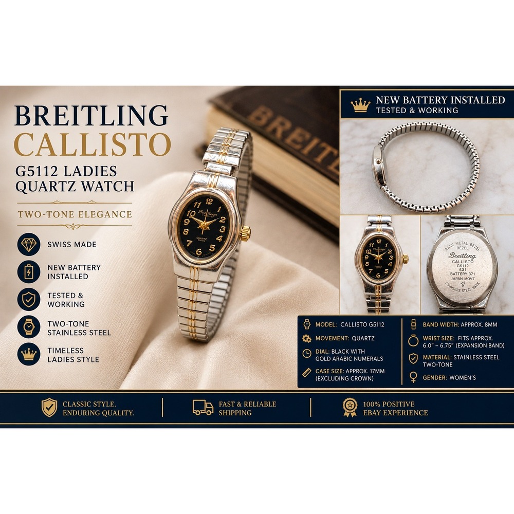 Precision by Gruen Ladies Watch Two-Tone Diamond Quartz GP418L New Battery